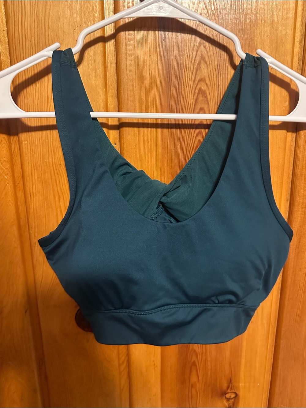 Seamless Teal Sports Bralette - Comfortable Support